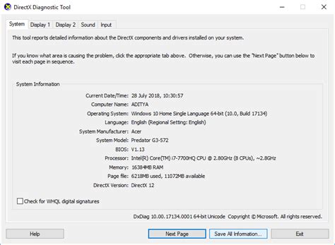 dxdiag meaning|How to Use the DirectX Diagnostic in Windows .